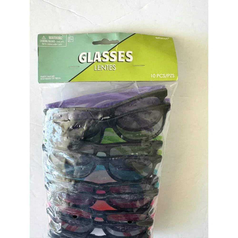 Glasses Lentes 10 mix pc Party Favors Souvenirs Black Multi Adults Child One Sz